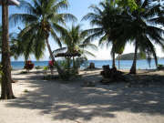 The beach in front of Lavender House