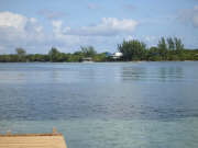 View from Dock to West End of Utila