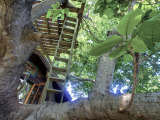 Three levels of porches for relaxing and viewing