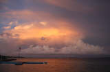 Sunset across Utila's Eastern Harbor