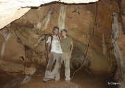 Steve and Andrea at the bottom of the Bat Cave